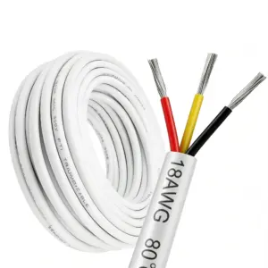 2 3 4 Core Electronic Cable 28 26 24 16 14 18 22 20 AWG Tinned Copper Wire For Automotive LED Strip Light Speaker Audio Marine