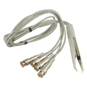 Kelvin Test Clip Pair with BNC Interface for LCR Digital Bridge Meters Used in For SMD Power Testing and Laboratory Measurements