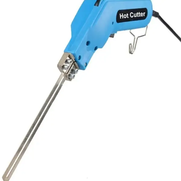 190W Electric Hot Foam Cutter With 1pc 20cm Straight Blade Hot Knife Grooving Wire Styrofoam Engraving Tool Kit DIY Sculpture