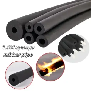 1.8meter Sponge Rubber Pipe PPR Thermal Insulation Pipeline Holder Foam Tube for Air Conditioning Outer Tubes Protective Sleeve