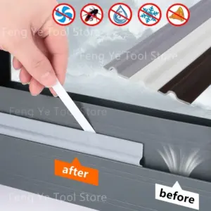 Self Adhesive Window Weather Seal Strip Acoustic Foam for Sliding Window Door Gap Insulation Soundproofing Weather Stripping