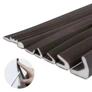 5M PU Foam Soundproof Gap Filler Anti-Collision Door Window Weather Stripping Draught Excluder Sealing Strip