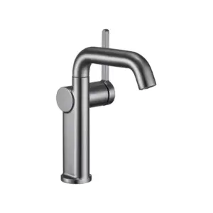 Plumbing hardware wash basin gun gray faucet bathroom side switch rotating table basin hot and cold faucet