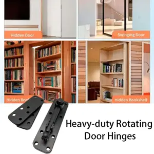 Heavy Duty Hidden Door Hinge 360° Rotating Stainless Steel Door Pivot 500 Lb Load Bearing Upper And Lower Hinge