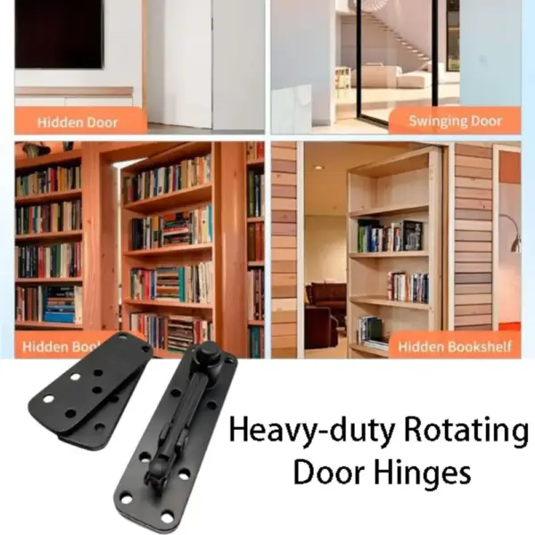Heavy Duty Hidden Door Hinge 360° Rotating Stainless Steel Door Pivot 500 Lb Load Bearing Upper And Lower Hinge