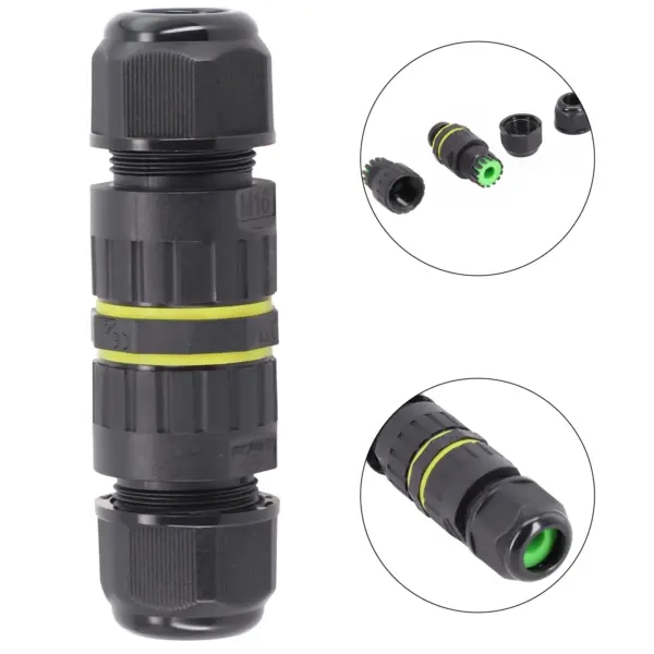 Waterproof Electrical Wire Connector  IP68 Rated Junction Box  Suitable for Outdoor LED Lamp  Solar Panel System