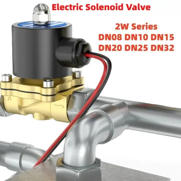 Electric Solenoid Valve DN8/10/15/20/25/32 Normally Closed Pneumatic for Water Oil Air 12V 24V 220V  1/4" 3/8" 1/2" 3/4" 1"