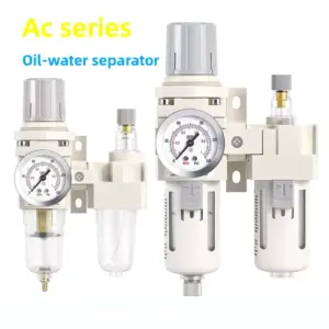 AC2010-02 AC3010-03 AC4010-04 Pneumatic Pressure Regulator Oil Water Separator Manual Drainage Compressor Air Filter Moisture