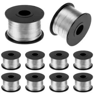10 Rolls Steel Rebar Tie Wire Coil 110m Length 0.8mm Diameter Automatic Tying Machine for Automatic Tying Gun Twister Tying Tool
