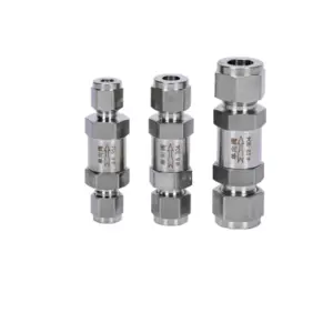 1PC check valve 3 6 8 10mm 1/8" 1/4" 3/8" 1/2" hard tube SS304 stainless steel high pressure acid-proof one-way valve