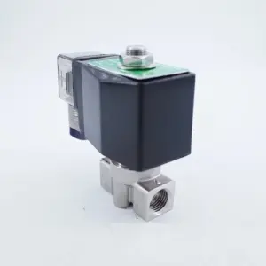 304 Stainless Steel 150Bar High-Pressure 2-Way Water Solenoid Valve – GSPG-06 1/4" BSP, 220V/24V, 6mm Orifice, NC,