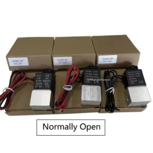 DC 12V 24V 110V 220V Solenoid Valve 1/8" 2 Way Normally Open Direct-acting Pneumatic Valves For Water Air Gas Hot