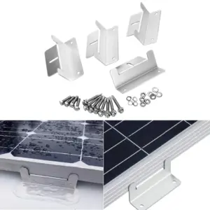 4 /8pcs Solar Panel Mounting Bracket Kits PV Panel Roof Solar Panel Aluminum Mounting Z Type Bracket For Car Boat RV Yacht
