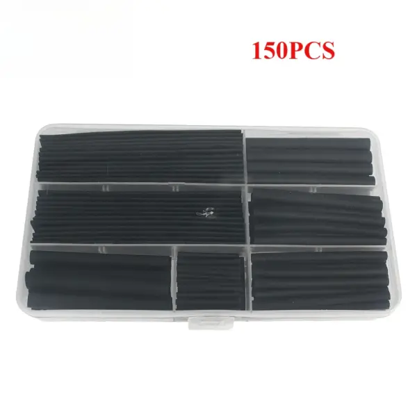 150pcs 2:1 Heat Shrink Tube Kit Thermoresistant Tubing Heat Shrink Wire Wrapping Electrical Connection Cable Insulation Sleeves