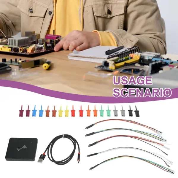 USB Logic Analyzer for PC with 16 Channels and Intelligent Waveform for WinXP10 For Mac OS For Linux Basic Edition