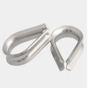 5pcs-10pcs M1.5 M2 M3 to M10 304 Stainless Steel Cable Wire Rope Protective Sleeve Thimbles Rigging Chicken Heart Ring Fixing