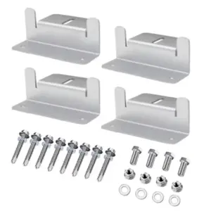ABUH-Z Type Solar Panel Mounting Bracket Kit(Aluminum) 4 Set PV Panel Roof Installation Support System