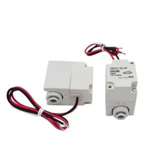 2-Way Solenoid Valve VQ21A1-5G, 5GZ-C6/C8-F with Indicator Light for Textile Machinery Accessories, VQ21M1 Pneumatic SMC Type