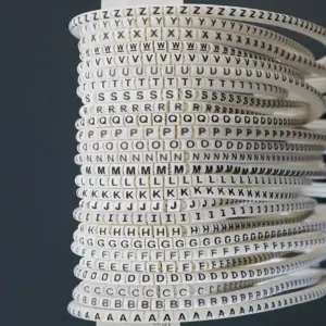 Yellow Cable Markers EC-0 EC-1 EC-2 EC-3 0.5 0.75 1 1.5 2.5 4 6 8 10 12 16 MM2 For Wire Diameter Tubing