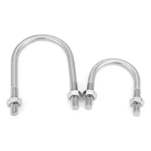 M6 M8 M10 316 Stainless Steel U Shape Bolts with Nuts Set / U Bolt Pipe Clamp for Tube Fixing & Marine Applications