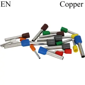 E VE Copper Electrical Wire Crimp Sleeve Tubular Connector Tube Insulated  Splice Joint Cord End Pin Ferrule Cable Lug Terminal
