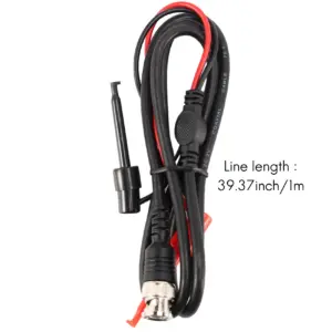 BOFO Oscilloscope Probes BNC to Alligator Crocodile Clips BNC to Mini Hook Leads BNC to Dual Stacking Banana Male Plug Cable