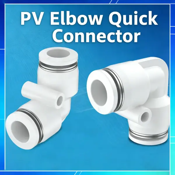 10Pcs 4 6 8 10 12mm PV  PVG Elbow 90 Degree Pneumatic Air Fitting Push To Connect Fitting Quick Release Push Lock Air Compressor
