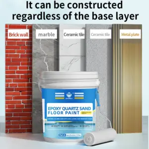Household Epoxy Floor High-Gloss Imitation Marble Color Sand Self-Draining Waterproof Flooring Cement Floor Special Floor Paint