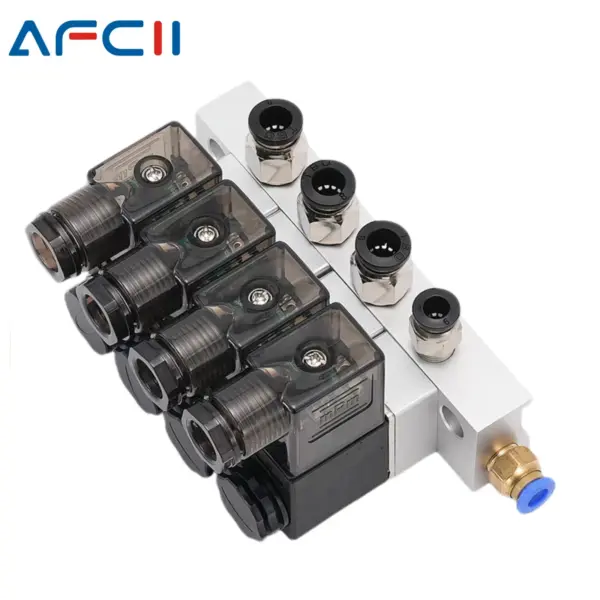 3V1-06 Multi-way Combination Manifold Pneumatic Solenoid valve 12V 24V 110V 220V 2way Normally Closed Air Magnetic Valve