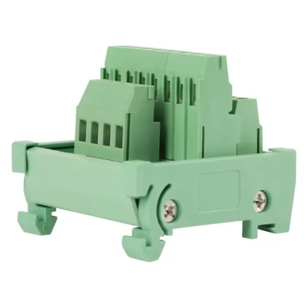 2 In 8 Out Breakout Board 25A Simple Mounting Feet Terminal Blocks Module 52 *49*46mm DIN Rail Mount Module DIN Rail Mounting