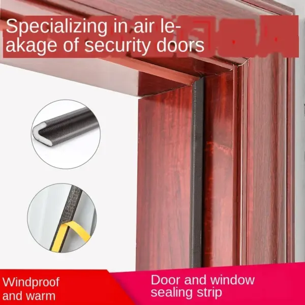 6M Self Adhesive Soundproof Foam Door Window Sealing Strips weather stripping Seal Gap Filler Tapes