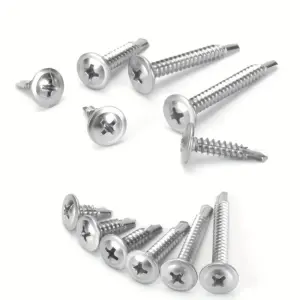80pcs Modified Truss Head Sheet Metal Screws Assortment Kit Galvanized metal Self Tapping Drilling Screws for Metal Plastic Wood