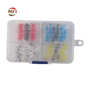 AEE3-50Pcs Connector Heat Shrink Sordering Terminals Waterproof Solder Sleeve Tube Wire Insulated Butt Connectors Diy Electronic