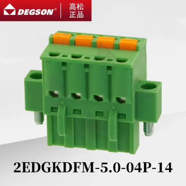 10Pcs DEGSON 2EDGKDFM-5.0-01P-14-00ZH 2EDGKDFM-5.08-01P-14 Sensor DIN RAIL TERMINAL BLOCKS PHOENIX CONNECTOR REACH/RoHS 20A 320V
