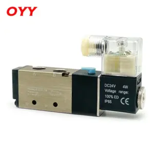 Pneumatic Solenoid Valve 4V210-08/4V310-10/4V410-15 Two Position Five Way High-quality With Fittings