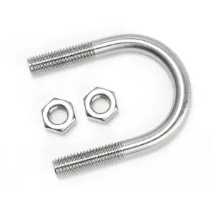 M10 M12 M16 304 Stainless Steel U-Shaped Bolt Set / U-Type Screw with Nuts - Pipe Clamp for Tube & Conduit Fixing