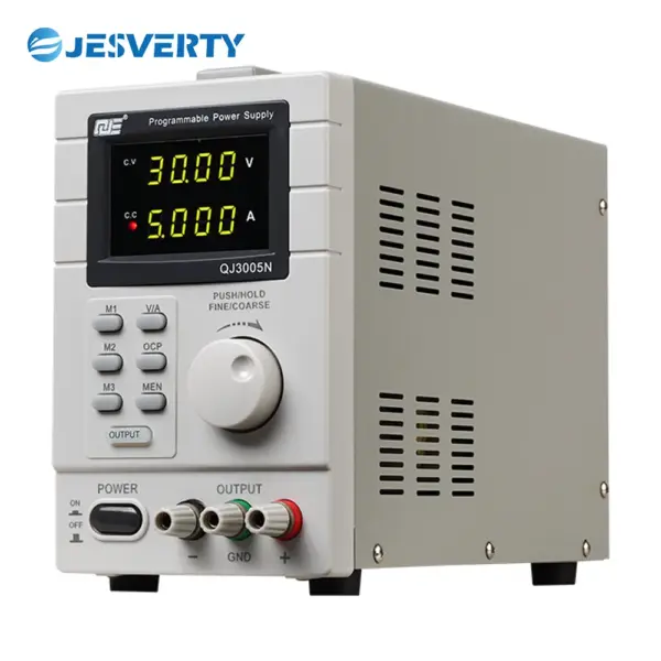 QJ3005P 150W Switching DC Bench Power Supply Variable 0-30V 0-5A 4-Digit Display Encoder Knob 150W DC Regulated Power Supply