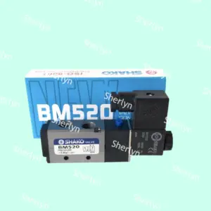 SHAKO Pneumatic Solenoid Valve BW BM520-02-S 03-S AC220V DC24V Electric Controlled Directional Valve