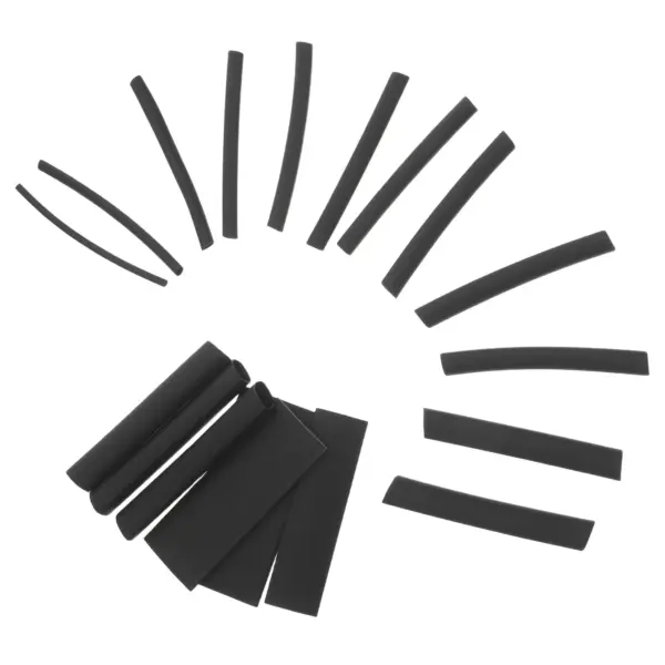 900Pcs Heat Shrink Tubing Kit Black Flexible Thermoplastic Wire Protection Sleeve for Automotive Industrial Home Wiring Cable