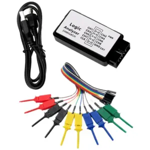 USB Logic Analyzer for Efficient For ARM FPGA Development 24M Samples 8 Channels Built in Powerful Protocol Analysis Engine