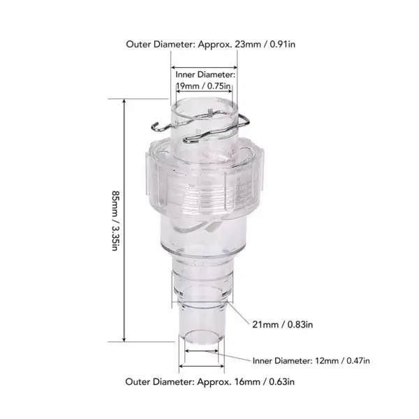 Condensate Drain Pipe Check Valve Central AC Air Conditioner Drain Hose Prevent Odor Reflux Non Return One Way