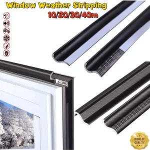 New 40M Acoustic Insulation Foam Window Weather Seal Strip For Casement Door Windows Windproof Soundproof Cotton Seal Gap Filler