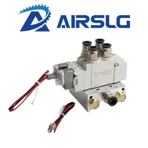 AFR Brand SY5120 Multi-way Combination Manifold Pneumatic Solenoid Valve Cylinder Control SY5120-5LZD-01 SY5120-6LZD-01 Manifold