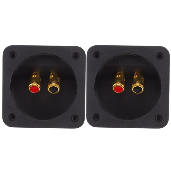 2Pcs Speaker Terminal Connector for Speaker Enclosure Subwoofer Box Terminal Cup DIY Audio System Binding Post Spade Connector