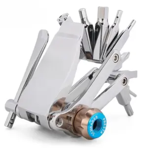 Bicycle multifunctional tool tire lever hex wrench maintenance bicycle repair kit set 16 in 1 riding bicycle