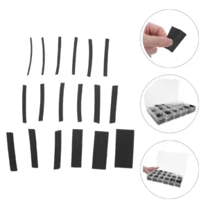 900Pcs Heat Shrink Tubing Kit Black Flexible Thermoplastic Shrink Tube for Electrical Wires High Temperature Resistant Cable