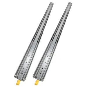1 Pair Heavy Duty Locking Drawer Slides 76mm Wide with Lock Quiet Silent Capacity 500 Lb for RV Outdoor Kitchen Camper DIY