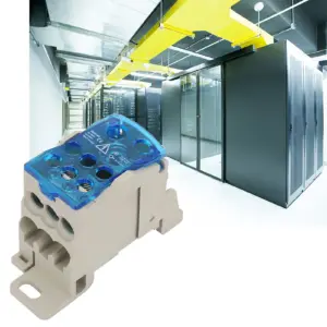 Din Rail Terminal Block Distribution Box Electric Wire Connector  Power Junction Box UKK-160A Block Distribution Box