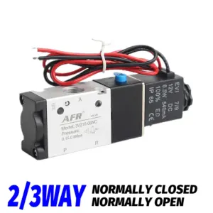 3/2 3V210-08NC Normally Closed 3V110-06NC 3V310-10NC Pneumatic Air Solenoid Valve Electric Control Gas Magnetic Valve 3V410-15NC