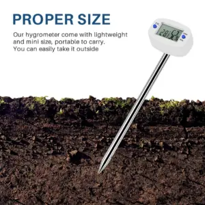 A76X-TA290 Digital Soil Hygrometer Moisture Meter Temperature Humidity Tester With Probe For Gardening Farming